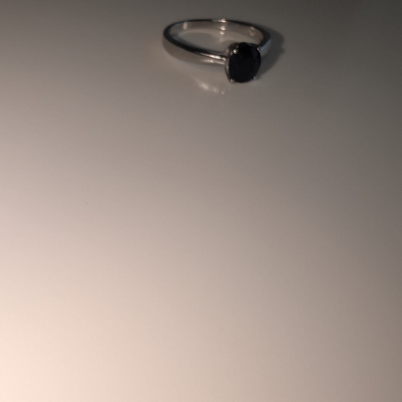 925 Sterling Silver Sapphire Ring larger than a 7 - Picture 8 of 10